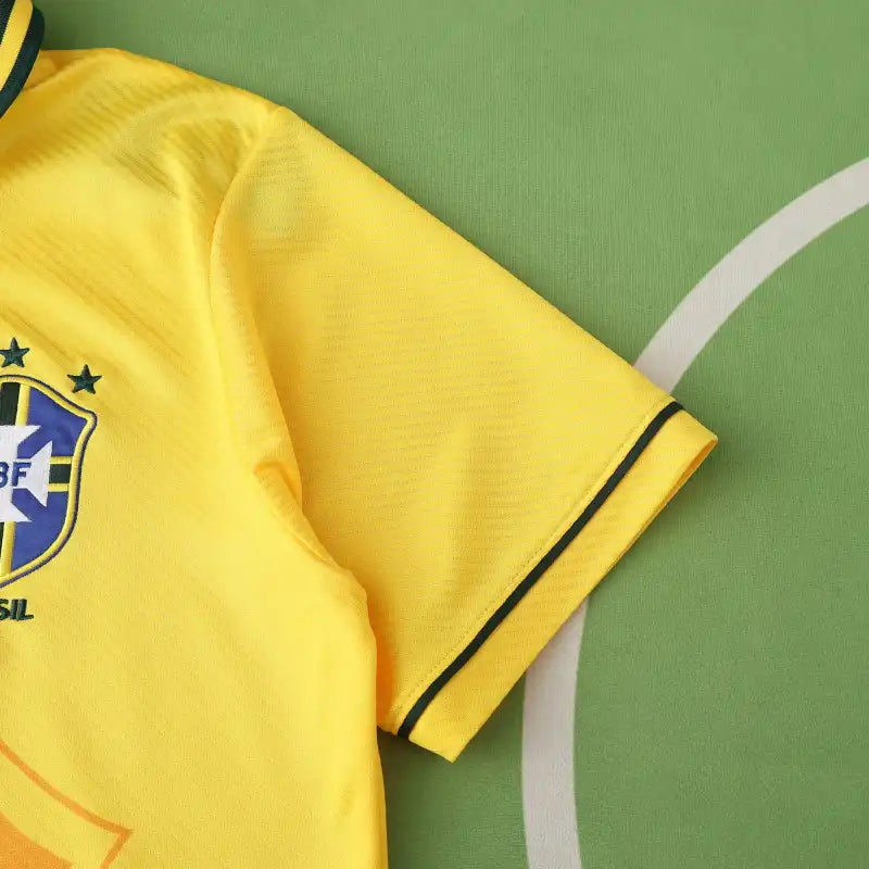 Brazil Home Retro 1993/94 – Classic Yellow & Green Men's Football Jersey | Fan Version