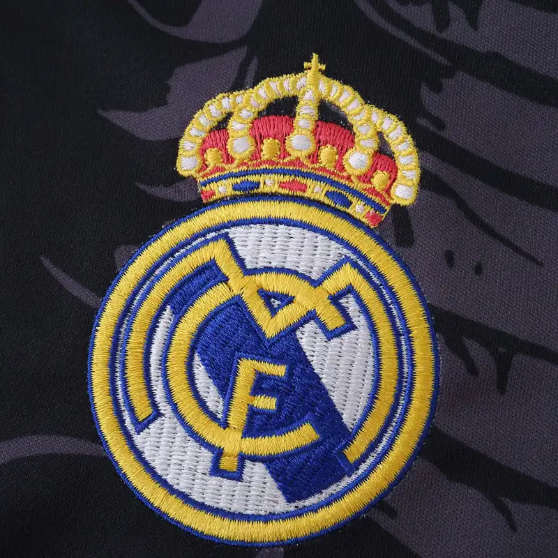Real Madrid 2024/25 Black Purple Fire Dragon Concept Jersey – Dark Fantasy Adidas Fan Version