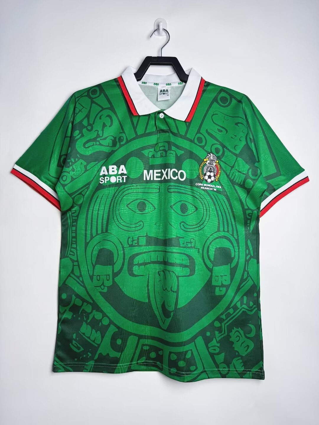 1998 Mexico Home Retro Jersey - ABA Sport - FIFA World Cup France 98 - Aztec Pattern