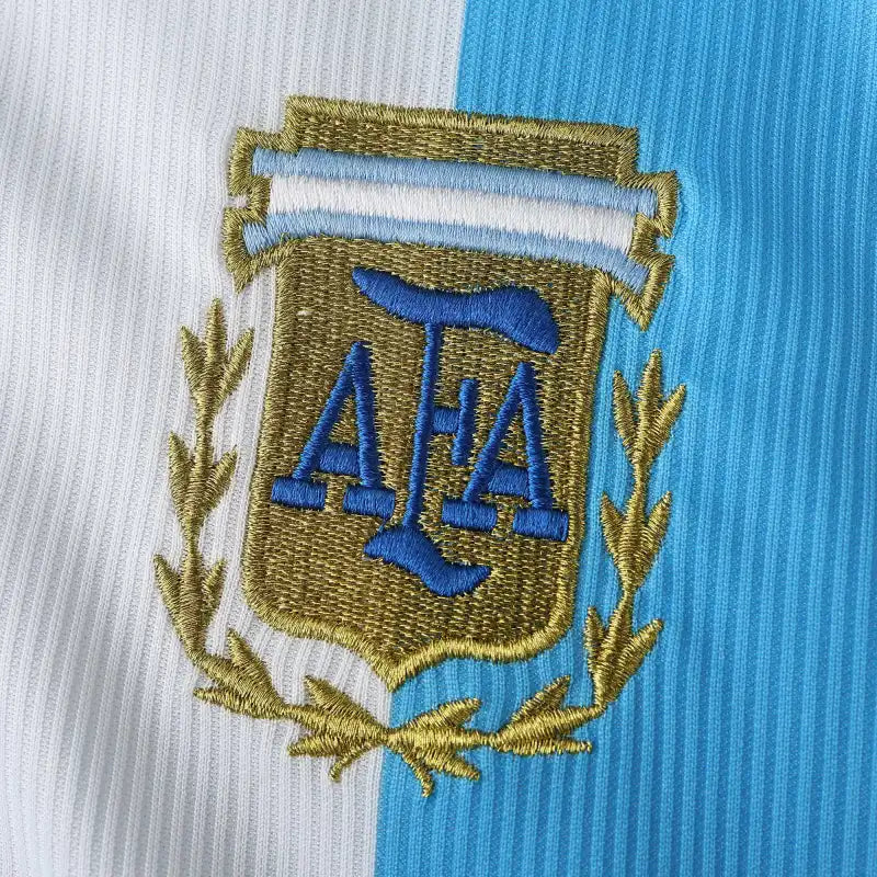 Argentina Home Retro Soccer Jersey 1998 Fan Version — World Cup Edition