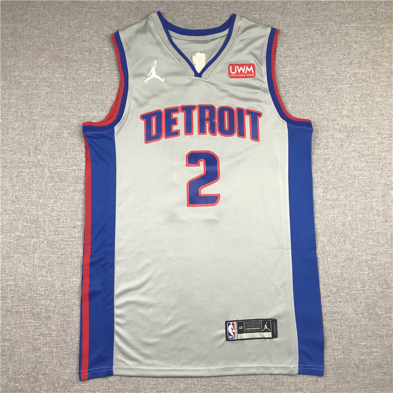 Men's Detroit Pistons Cade Cunningham Gray 2021/22 Swingman Player Jerseys