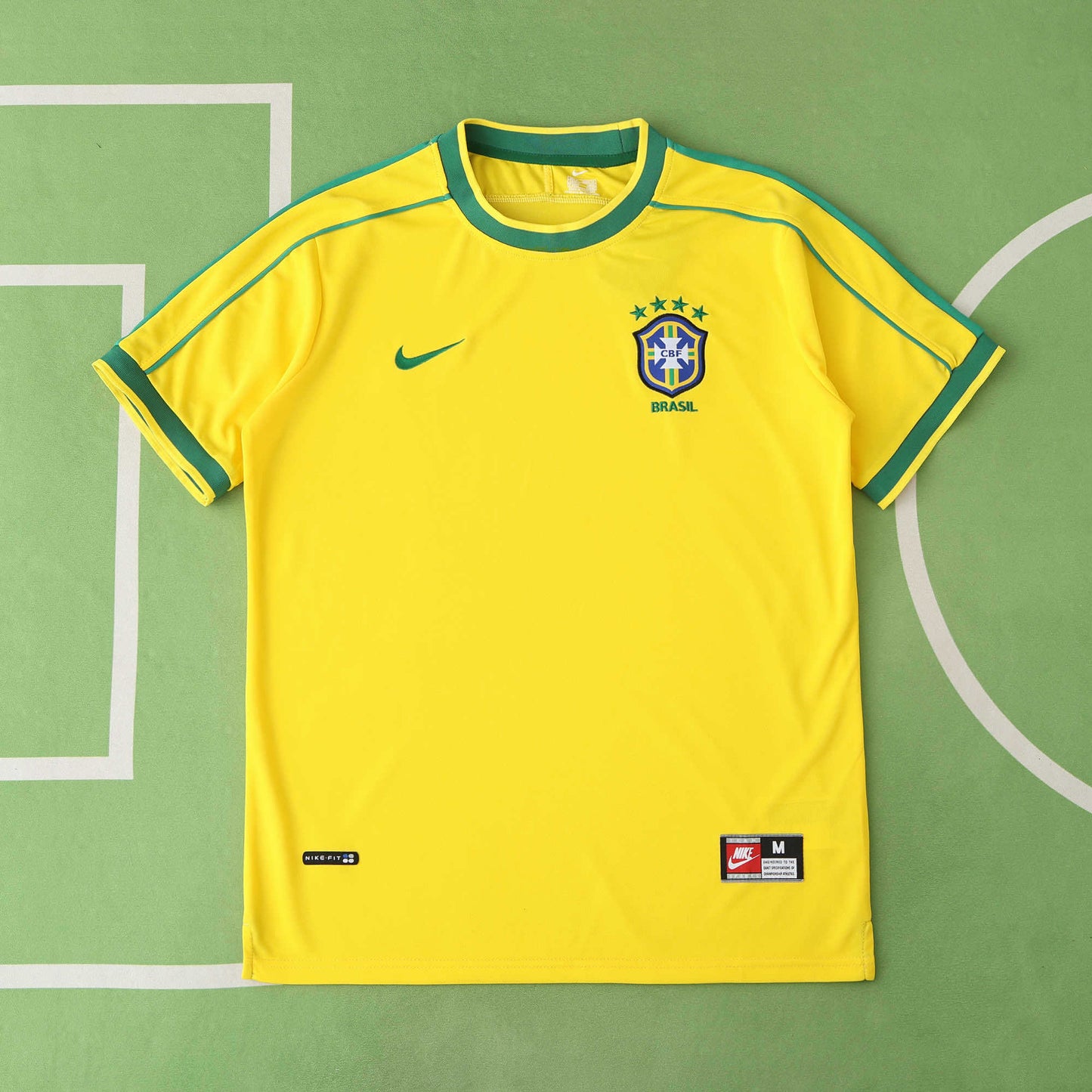 Brazil Home Retro Fan Jersey 1998 | R9 Ronaldo #9 | 1998 FIFA World Cup
