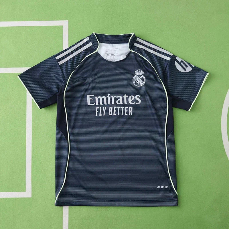 Real Madrid CF Away Kids Kit 2025/26 – Official Style Children's Football Jersey & Shorts Set