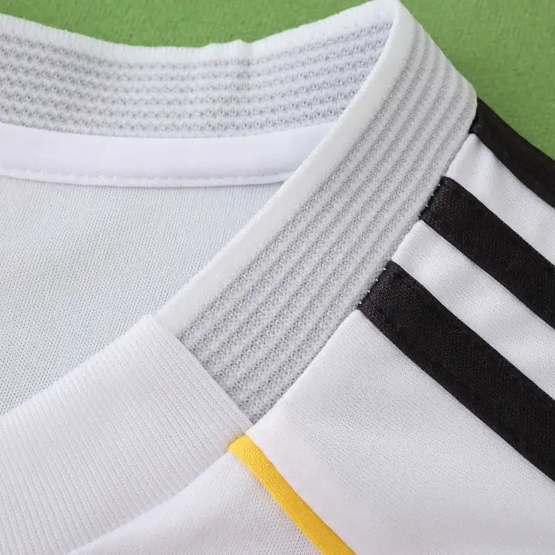 Real Madrid CF Home Fan Version Jersey 2025/26 – White Adidas Football Shirt with Gold Trim