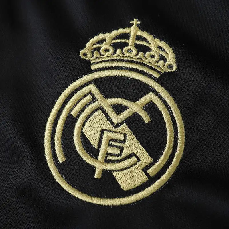 Real Madrid 2024/25 Chinese Dragon Special Edition Jersey – Black Gold Adidas Fan Version