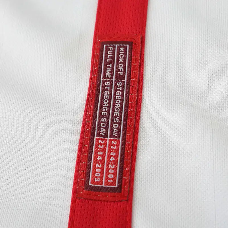 England Home Retro Jersey 2002 – Fan Edition