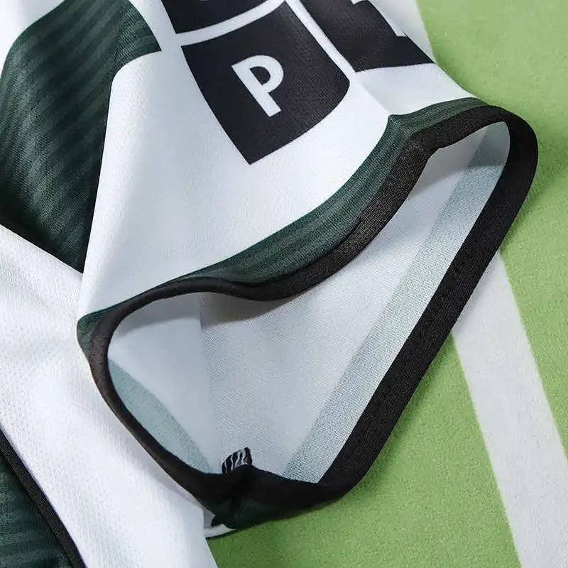 Sporting CP 2001/03 Home Retro Fan Jersey – Green & White Hoops | Banco Espirito Santo | C. Ronaldo Era