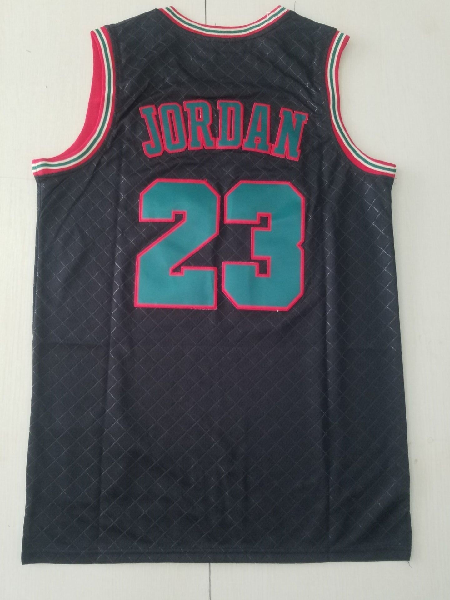Michael Jordan #23 Chicago Bulls Mitchell & Ness Black Teal 1997-98 St. Patrick's Day Hardwood Classics Swingman Jersey