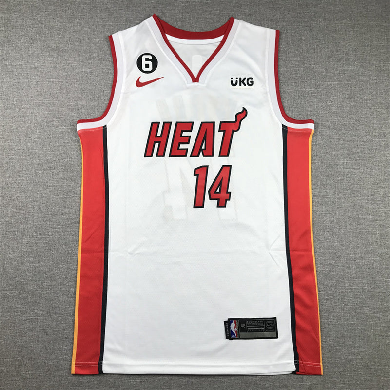 Men's Miami Heat Tyler Herro #14 White 2022/23 Swingman Jerseys - Association Edition