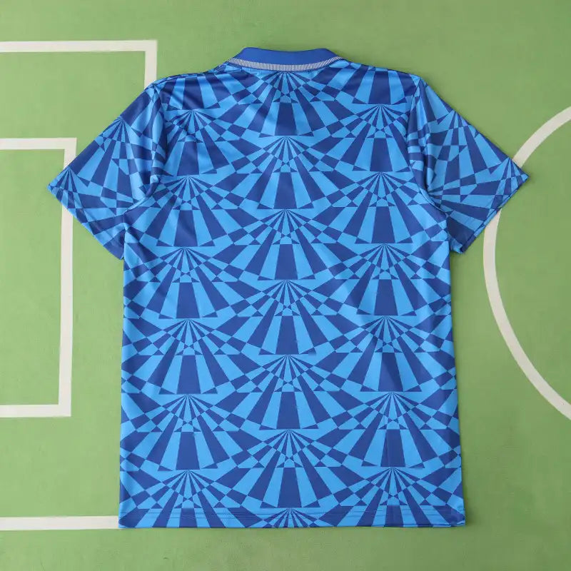 S.S.C. Napoli Home Retro Fan Version 1991/93 – Classic Blue Geometric Football Jersey