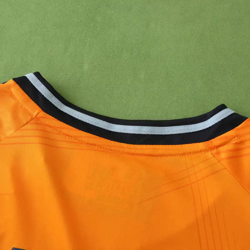 Real Madrid 2024/25 Away Jersey – Orange Adidas Mbappé Vini Jr Bellingham Fan Version