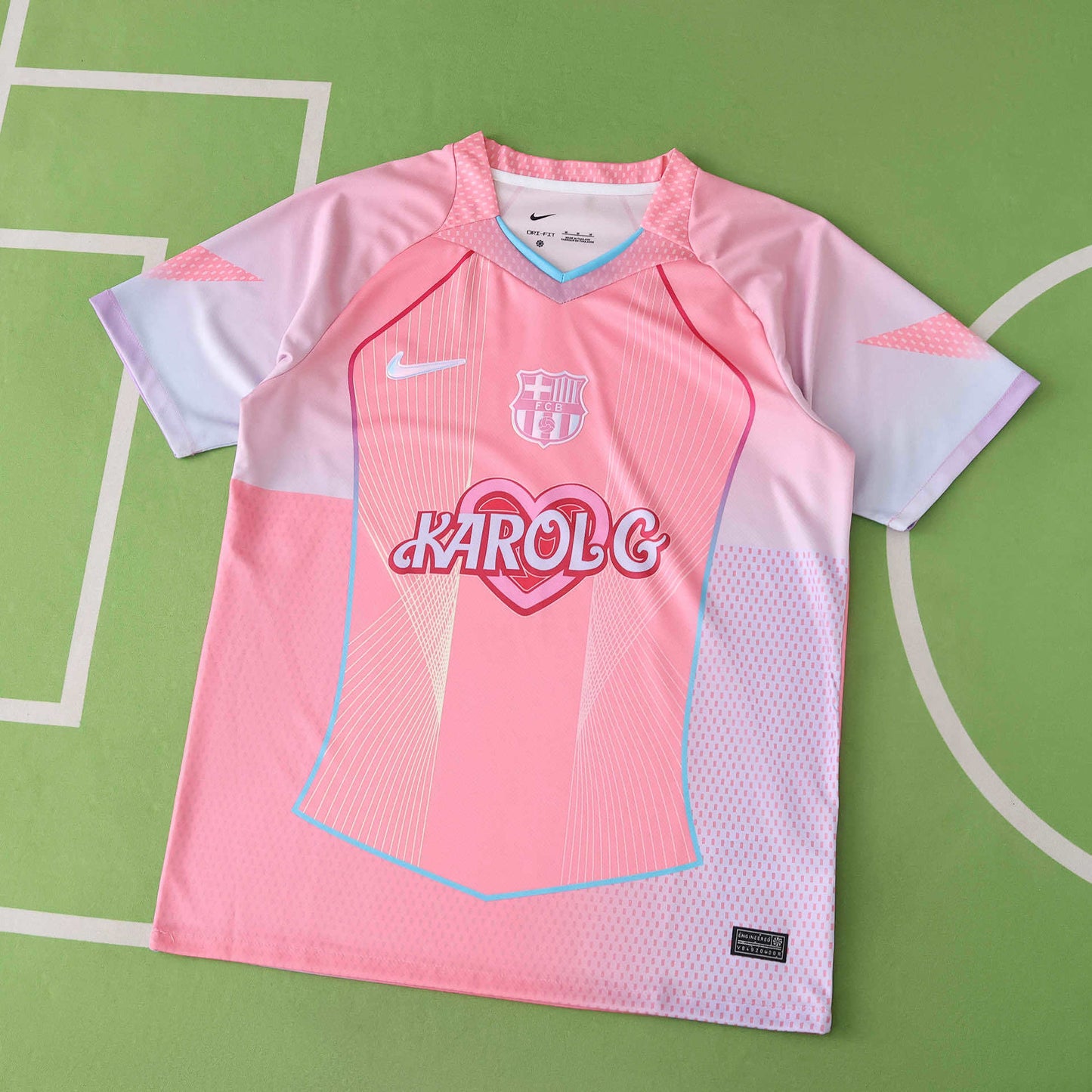 FC Barcelona x Karol G Concept Fan Jersey 2025/26 — Pink Nike Dri-FIT Collab Edition