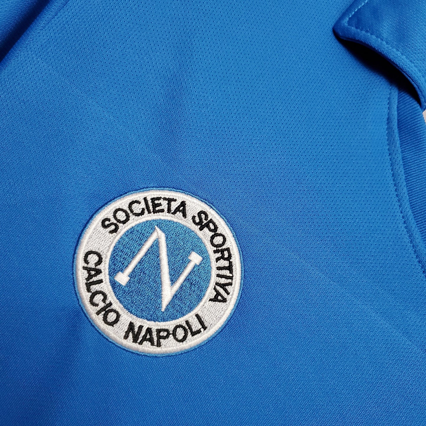 SSC Napoli 1988-89 Home Retro Jersey – Ennerre Azzurro Mars Maradona Serie A Champion Collectible Football Shirt