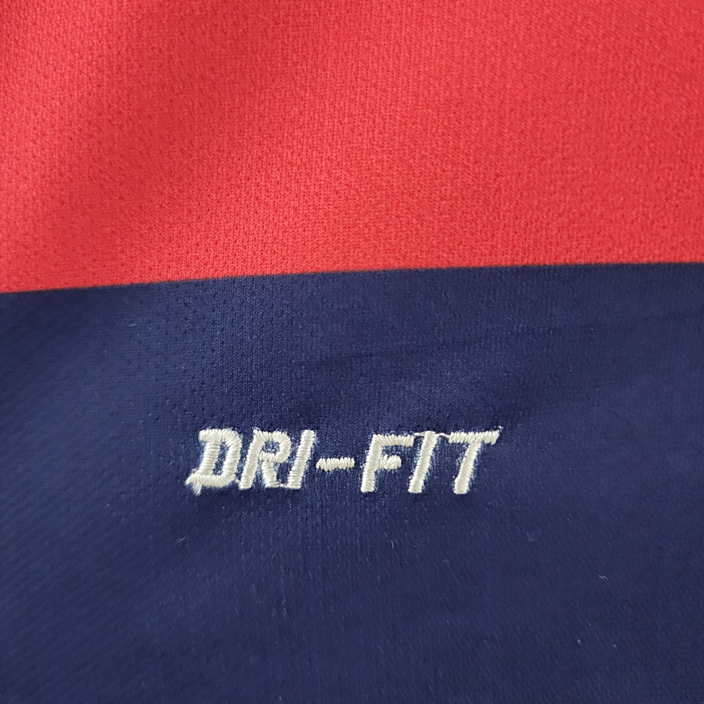 FC Barcelona 2015-16 Home Retro Jersey – Navy Blue Red Horizontal Stripe Qatar Airways Nike Dri-FIT Fan Version La Liga Football Shirt