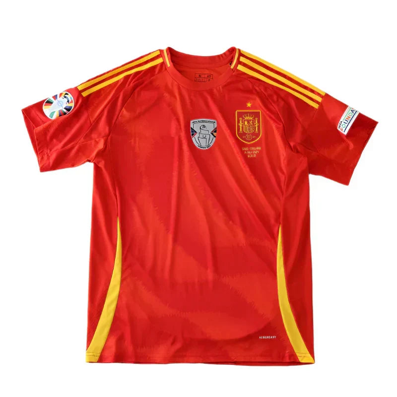 Spain National Team 2024/25 Home Fan Jersey – Red | Adidas | UEFA Nations League | Custom Name & Number