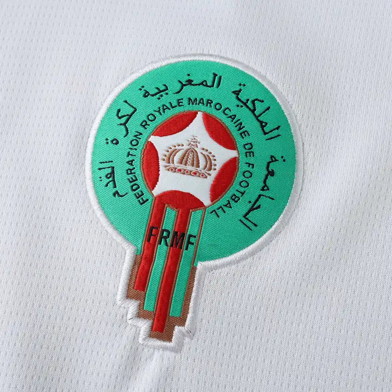 Morocco National Team 2024/25 Away Jersey – White Amazigh Embroidery Fan Version