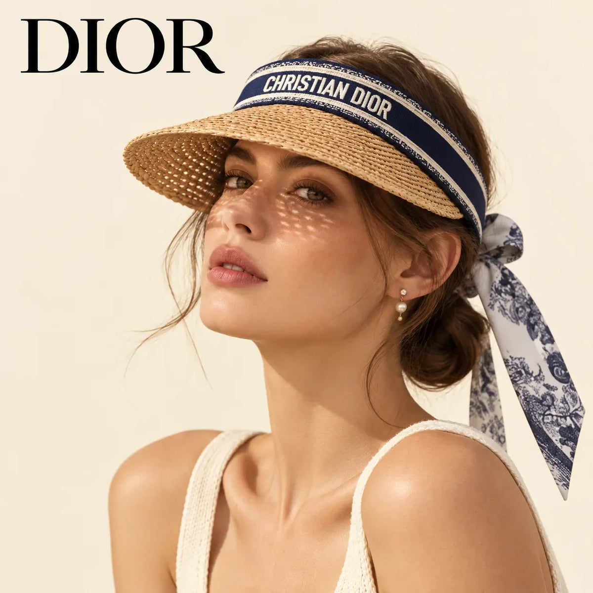 Dior Embroidered Visor - image 1