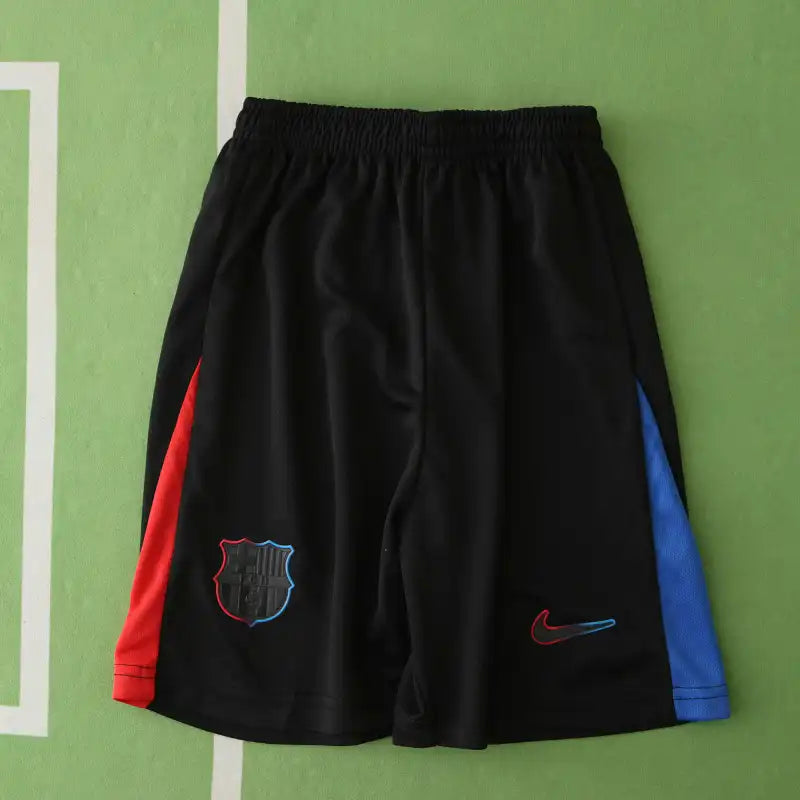 FC Barcelona 125th Anniversary Away Kids Kit 2024/25 — Black Spotify UNHCR Edition