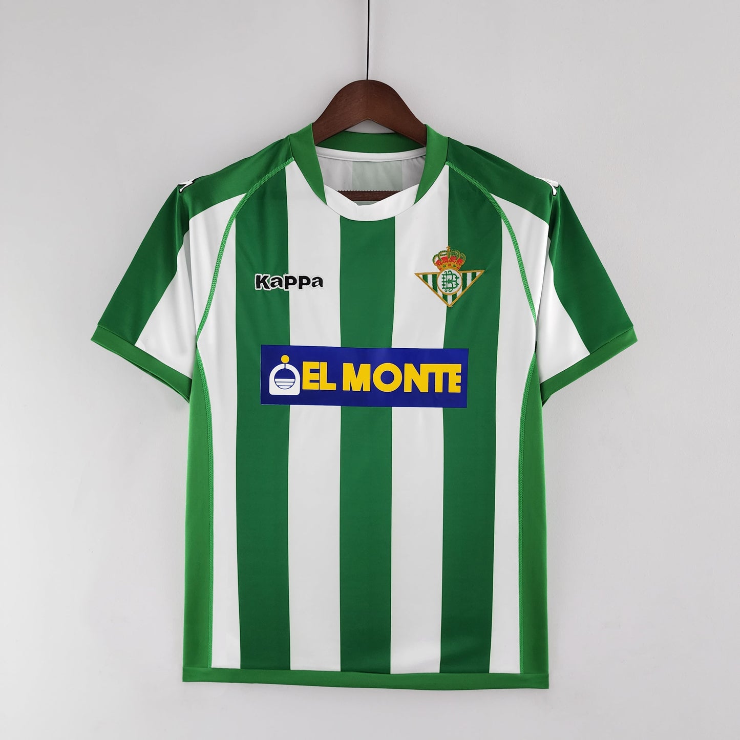 Real Betis 2001-02 Home Jersey – Green & White Stripes Kappa El Monte Retro La Liga Football Shirt | Classic Andalusia Betis Kit