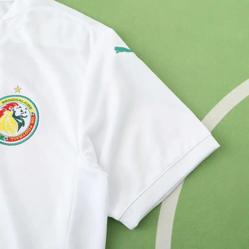 Senegal National Team 2025/26 Home Fan Jersey – White | Puma | African Pattern Teranga Lions Kit
