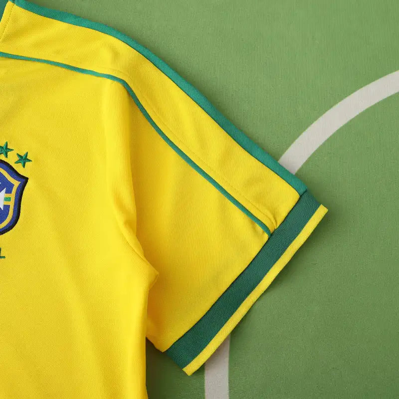 Brazil Home Retro Fan Jersey 1998 | R9 Ronaldo #9 | 1998 FIFA World Cup