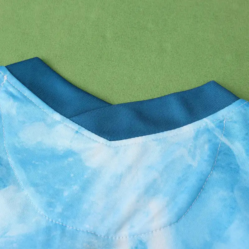 Norway National Team 2021 Away Jersey – Sky Blue Cloud Wash Haaland Era Fan Version