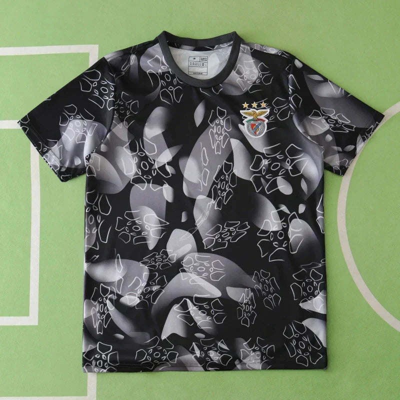 S.L. Benfica 2024/25 Pre-Match Training Jersey – Black Camo Fan Version
