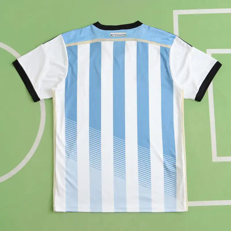 Argentina Home Retro Soccer Jersey 2014 Fan Version — World Cup Edition