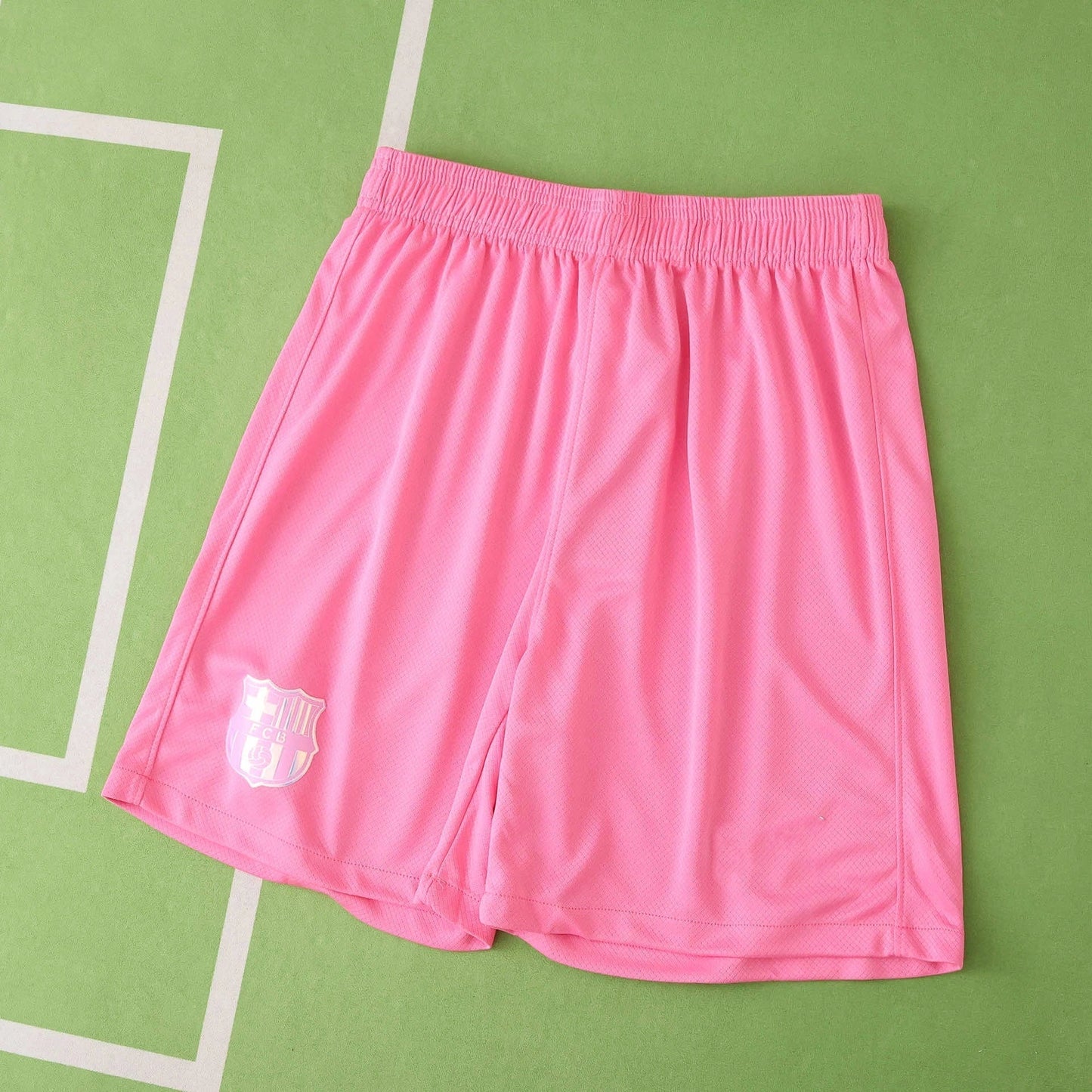 FC Barcelona Concept Shorts 2025/26 — Rose Pink with FCB Crest