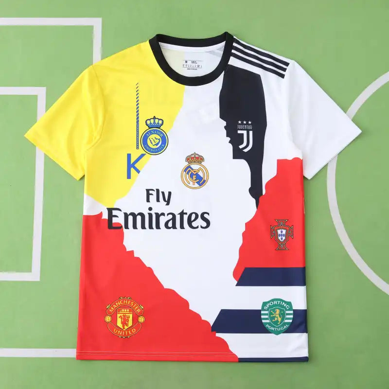 Cristiano Ronaldo Career Tribute Concept Jersey – All Clubs Edition | Real Madrid, Juventus, Man Utd, Al Nassr & Sporting CP