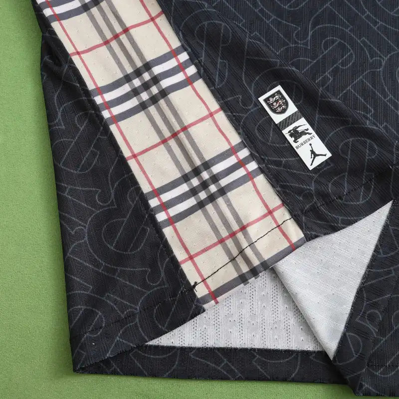 England National Team x Burberry Black Collaboration Fan Jersey 2024