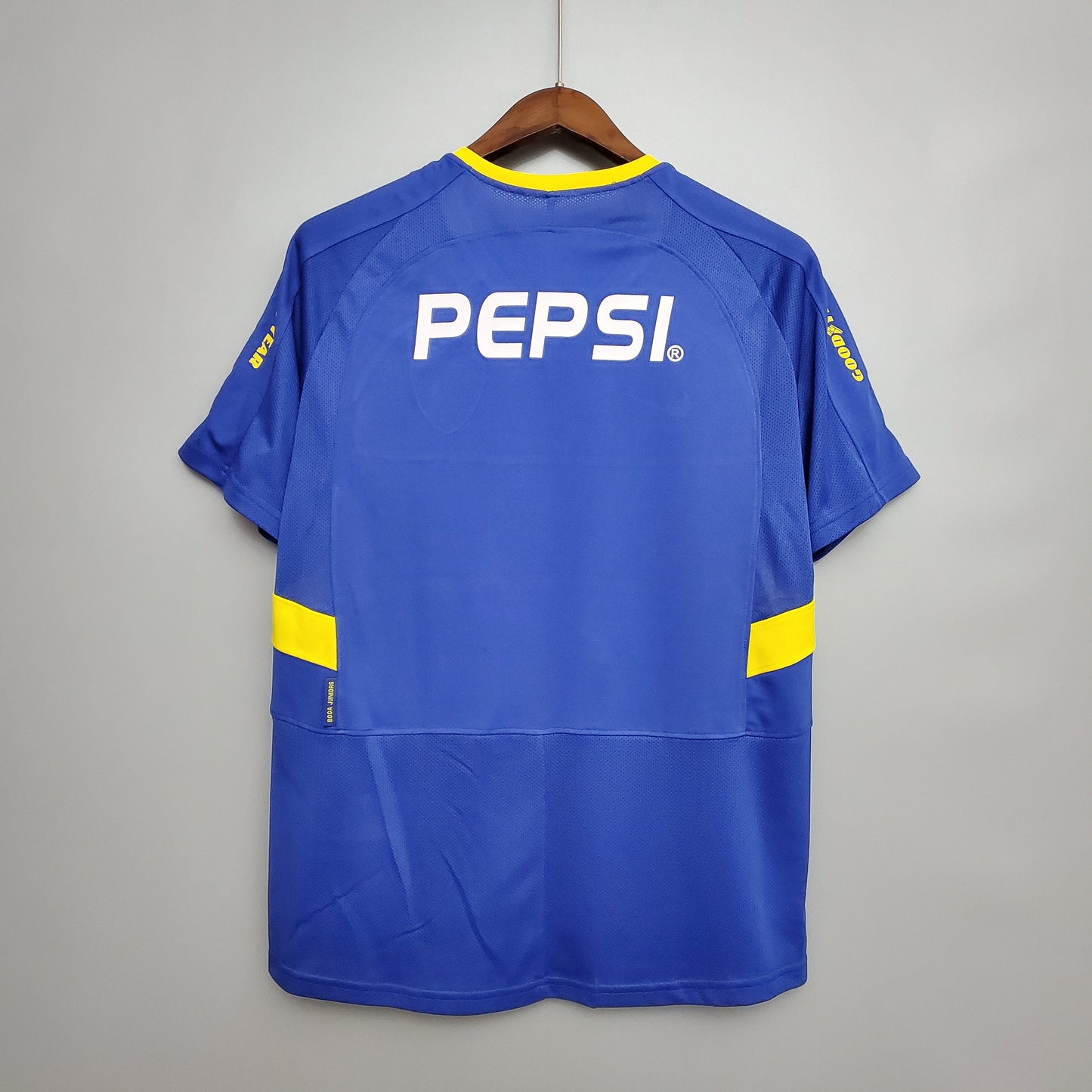 Boca Juniors 2003-04 Home Jersey – Blue Yellow Nike Pepsi Copa Libertadores Retro Football Shirt