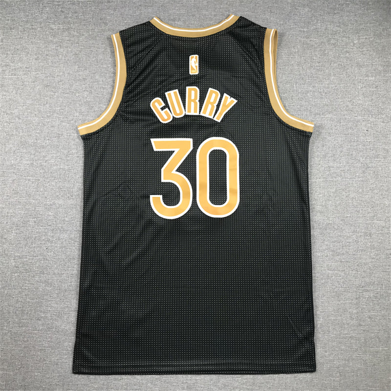 Stephen Curry #30 Golden State Warriors Nike Black Gold Dot Select Series Swingman Jersey