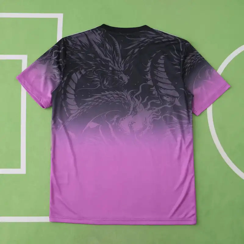 Real Madrid 2024/25 Black Purple Fire Dragon Concept Jersey – Dark Fantasy Adidas Fan Version