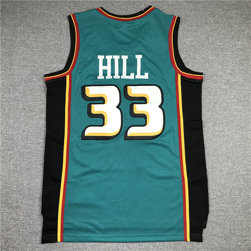 Men's Detroit Pistons Grant Hill 1998-99 Green Hardwood Classics Swingman Jerseys
