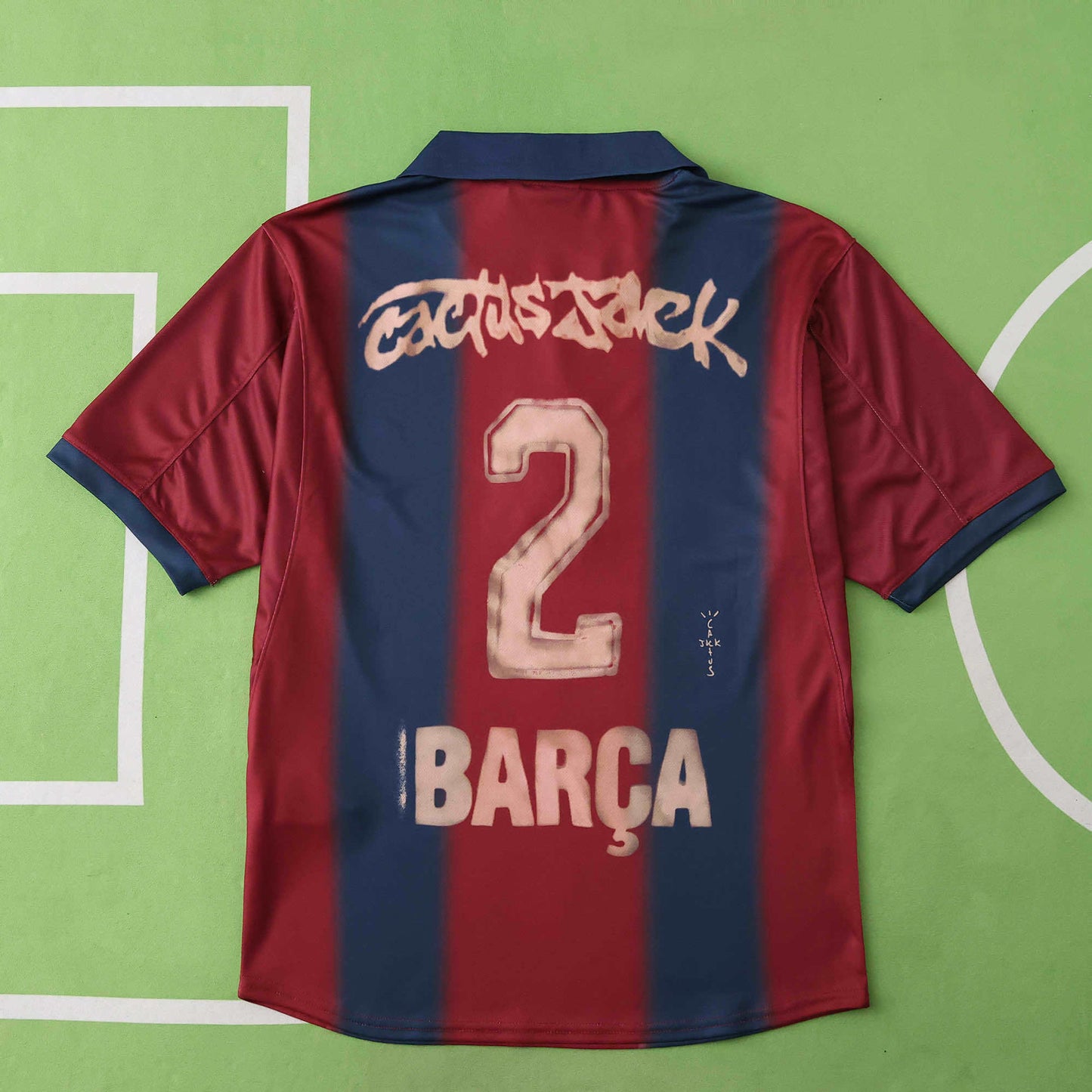 FC Barcelona x Skeleton Retro Home Jersey 2000/01 – Fan Version