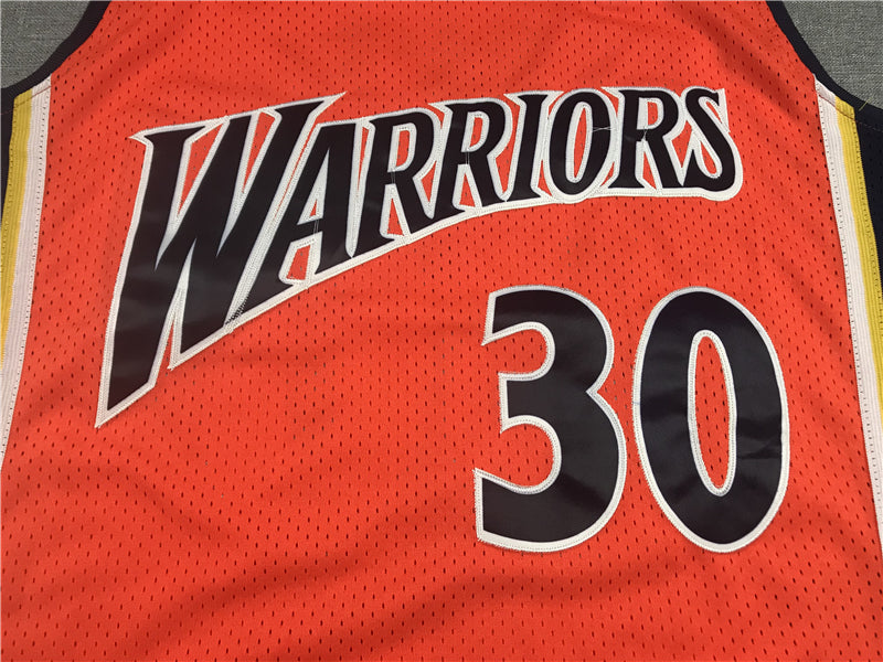 Stephen Curry #30 Golden State Warriors Mitchell & Ness 2009-10 Orange Hardwood Classics Rookie Season Swingman Jersey