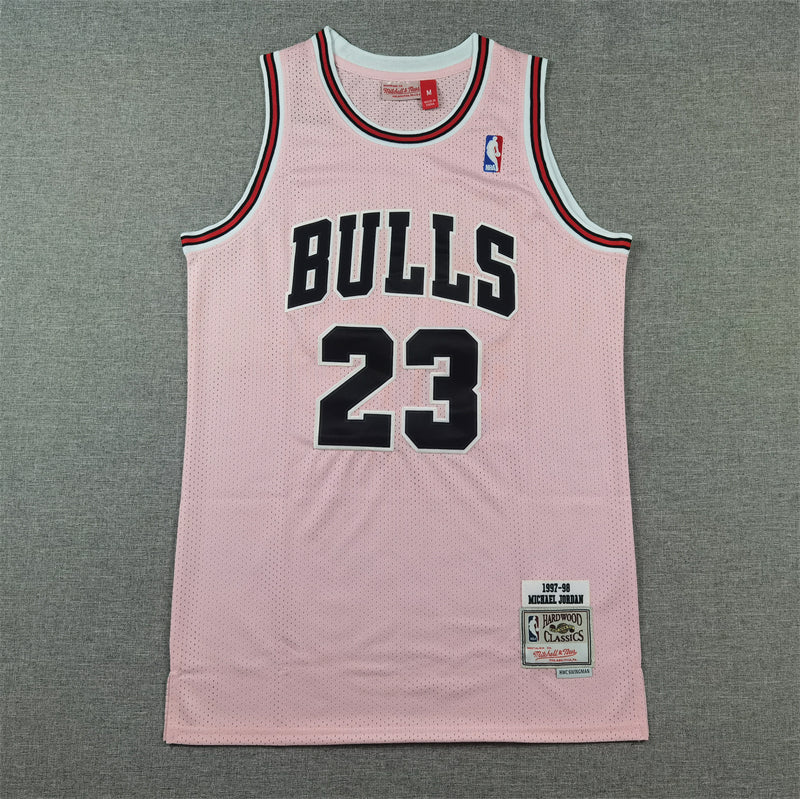 Michael Jordan #23 Chicago Bulls Mitchell & Ness Pink 1997-98 Hardwood Classics Swingman Jersey