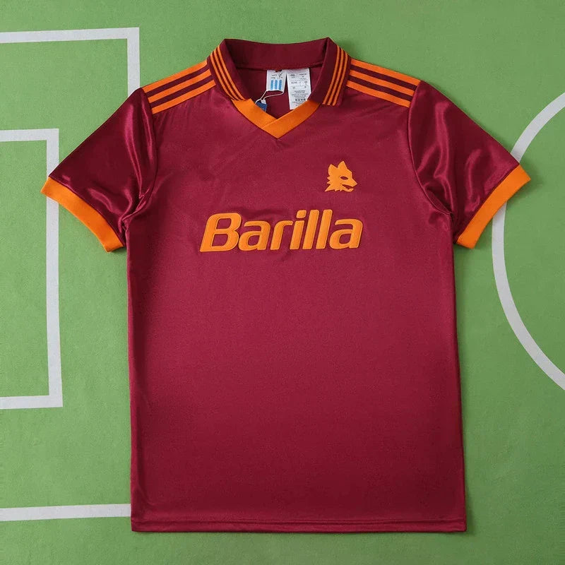 A.S. Roma Home Retro Fan Version 1992/93 Soccer Jersey