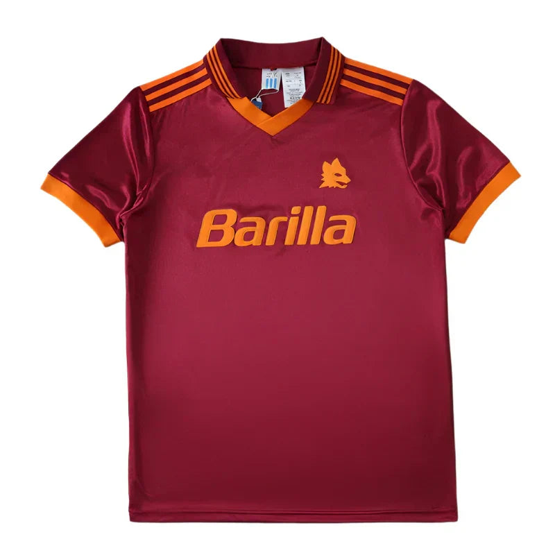A.S. Roma Home Retro Fan Version 1992/93 Soccer Jersey