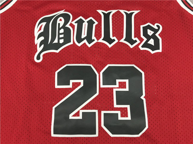 Michael Jordan #23 Chicago Bulls Mitchell & Ness Red 1997-98 Gothic Font NBA Finals Hardwood Classics Swingman Jersey
