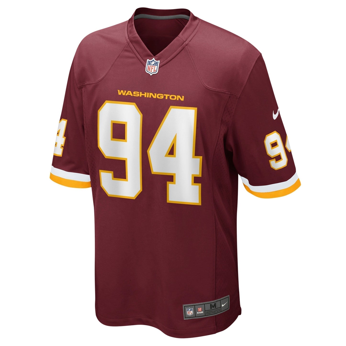 Daron Payne Washington Football Team Game   Jersey - Burgundy