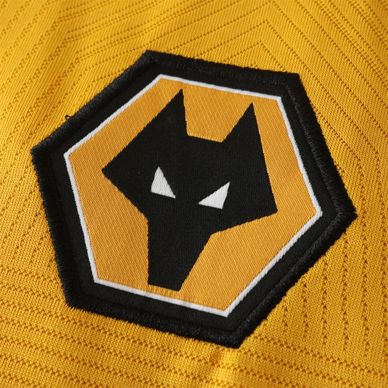 Wolverhampton Wanderers Home Fan Version 2024/25 – Old Gold Premier League Football Jersey | Wolf Crest DEBET SUDU Kit