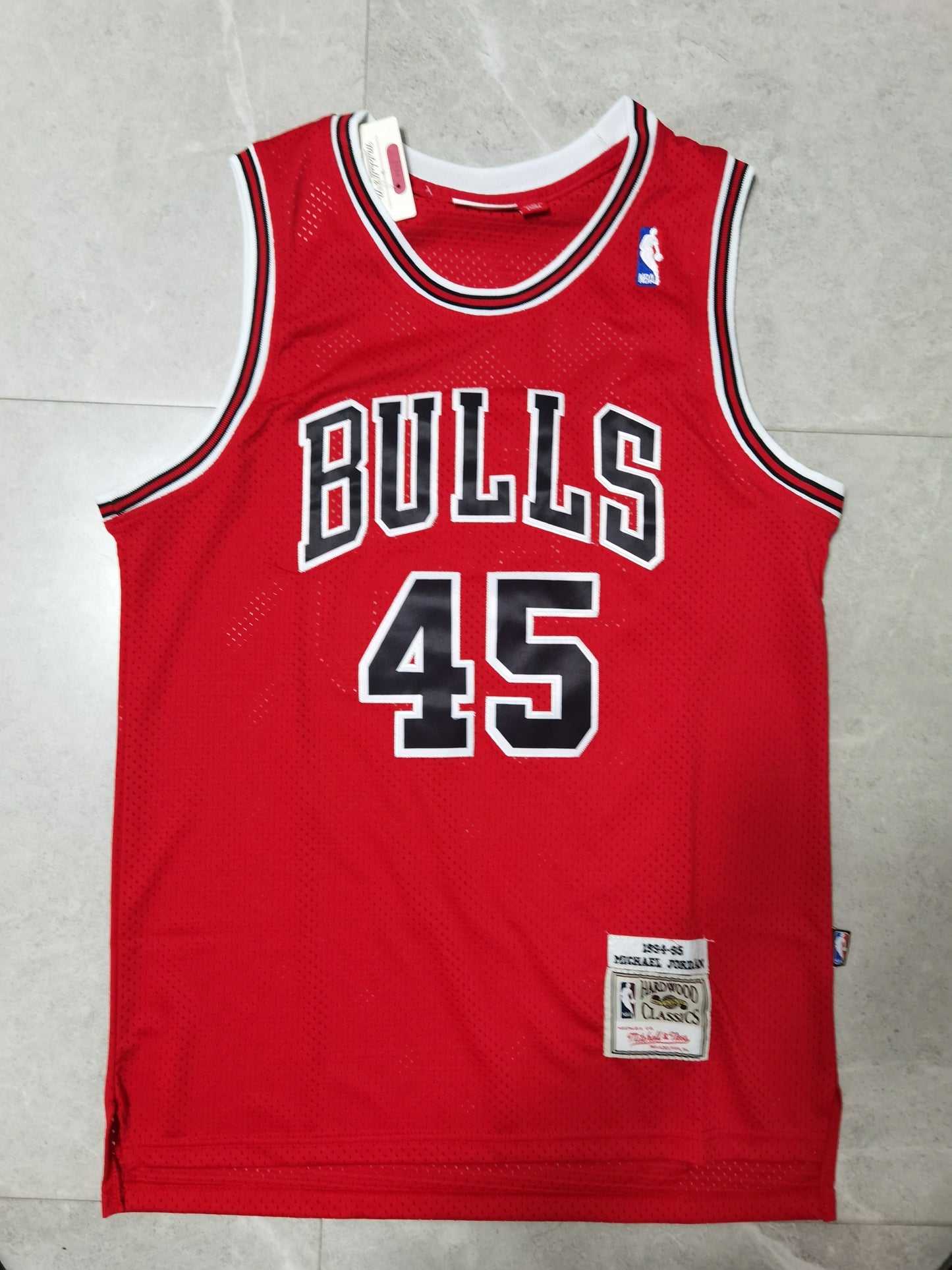 Michael Jordan #45 Chicago Bulls Mitchell & Ness Red 1994-95 Comeback Season Hardwood Classics Swingman Jersey