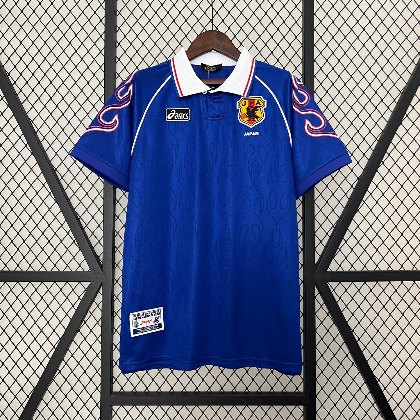 Japan 1998 Home Retro Soccer Jersey – Asics Samurai Blue First World Cup Kit