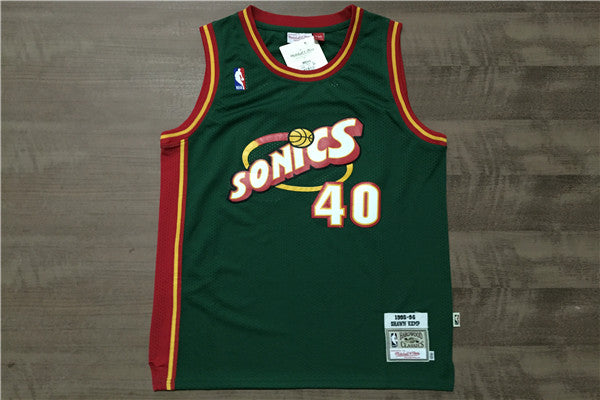Shawn Kemp #40 Seattle SuperSonics Green 1995-96 Hardwood Classics Swingman Jersey – Mitchell & Ness