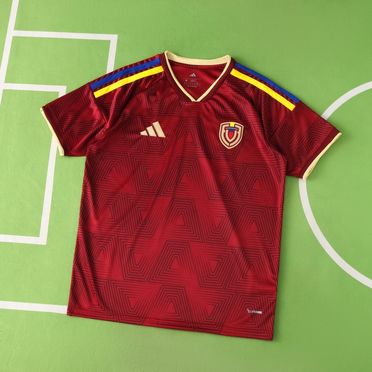 2026 FIFA World Cup Venezuela Home Jersey – La Vinotinto Deep Red Adidas Fan Kit
