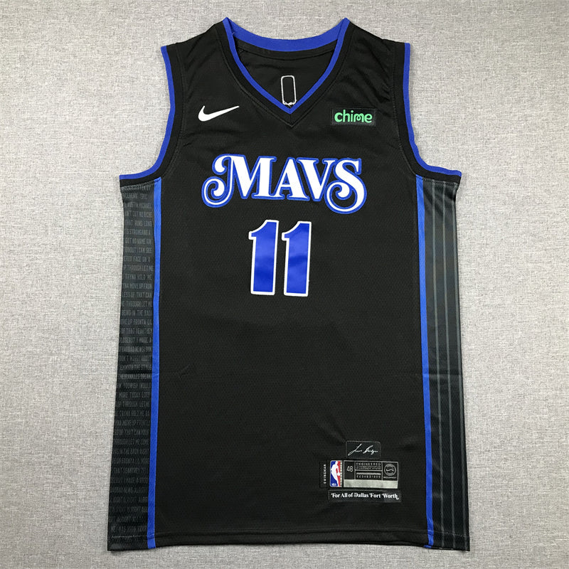 Kyrie Irving #11 Dallas Mavericks 2023/24 City Edition Swingman Jersey – Black MAVS Nike DFW