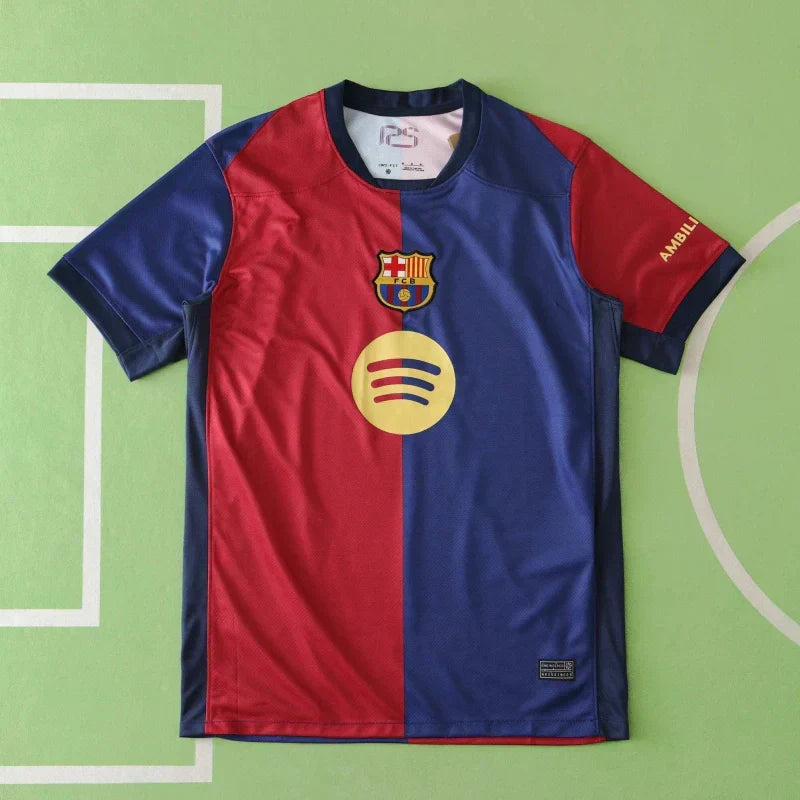 FC Barcelona x Spotify 2024/25 Home 125th Anniversary Fan Version Soccer Jersey