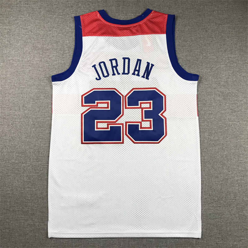 Michael Jordan #23 Washington Bullets White Hardwood Classics Throwback Swingman Jersey